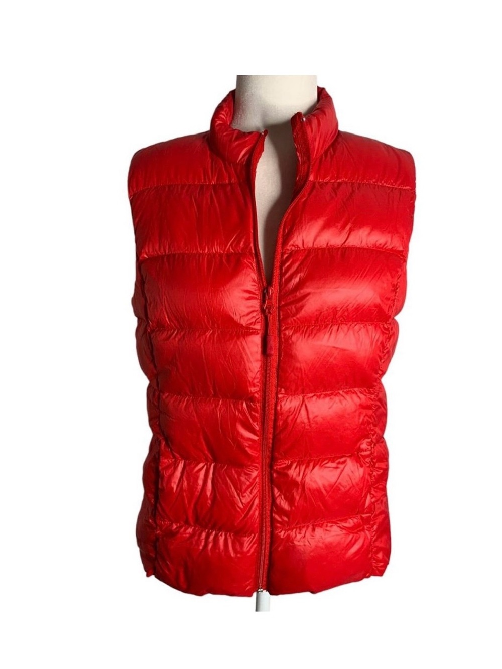 Dip NWT Red Puffer Vest Down Filled Packable Jacket Small